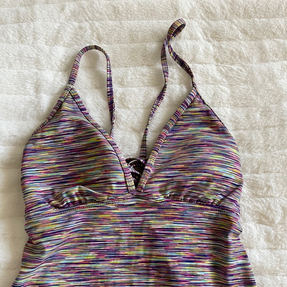 Athleta rainbow workout/beach dress size M